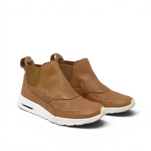 Nike Shoes - Nike Women Air Max Thea Mid Ale Brown Leather Chelsea Boots 8